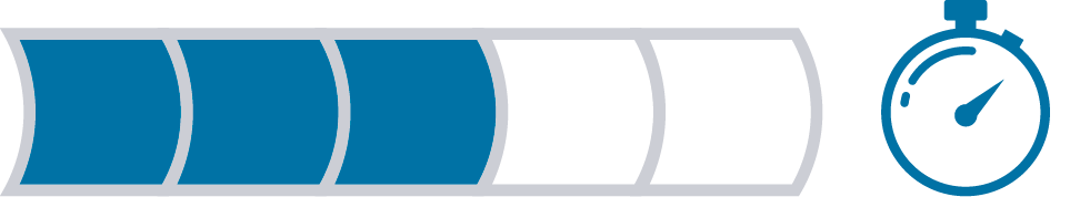 Speed of Process refers to the process time and the number of stages of the painting process.
Systems rated with fewer arrows deliver a slower process with more stages.
Systems rated with more arrows deliver a faster process with fewer stages.